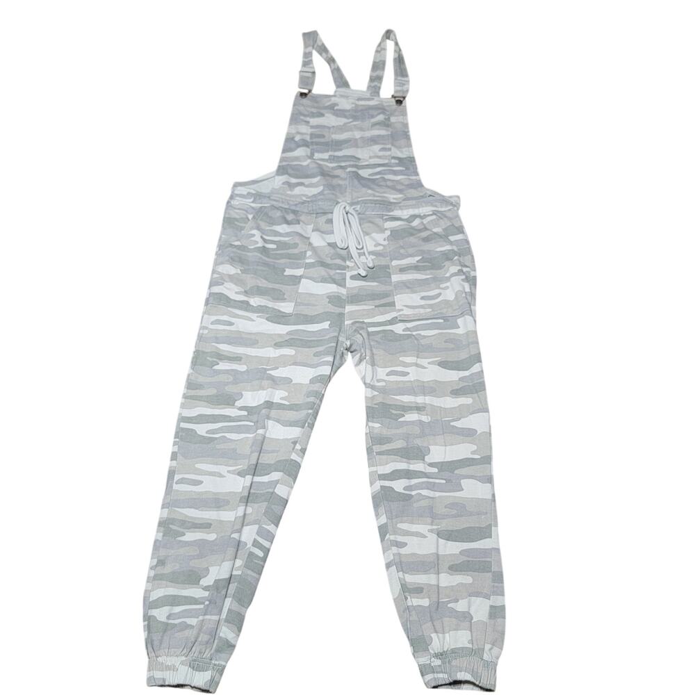 Wall Flower Grey Camo Pants Overalls - Size Large
